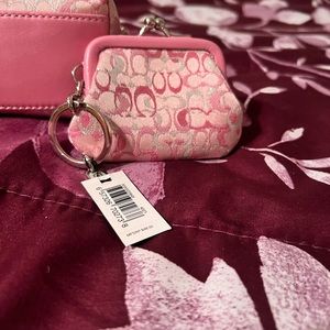 Pink Coach change purse